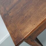 Large Antique 18th Century French Rustic Farmhouse Dining Table Walnut & Oak