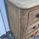 Louis XV chest of drawers in solid oak, late 18th century – Loire Valley