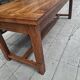 Large farmhouse table in walnut.