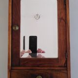 Medicine cabinet with beveled mirror
