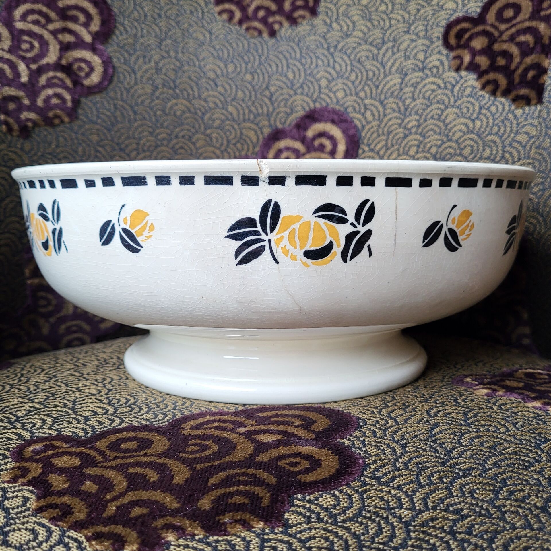 Footed salad bowl Hippolyte Boulenger • France