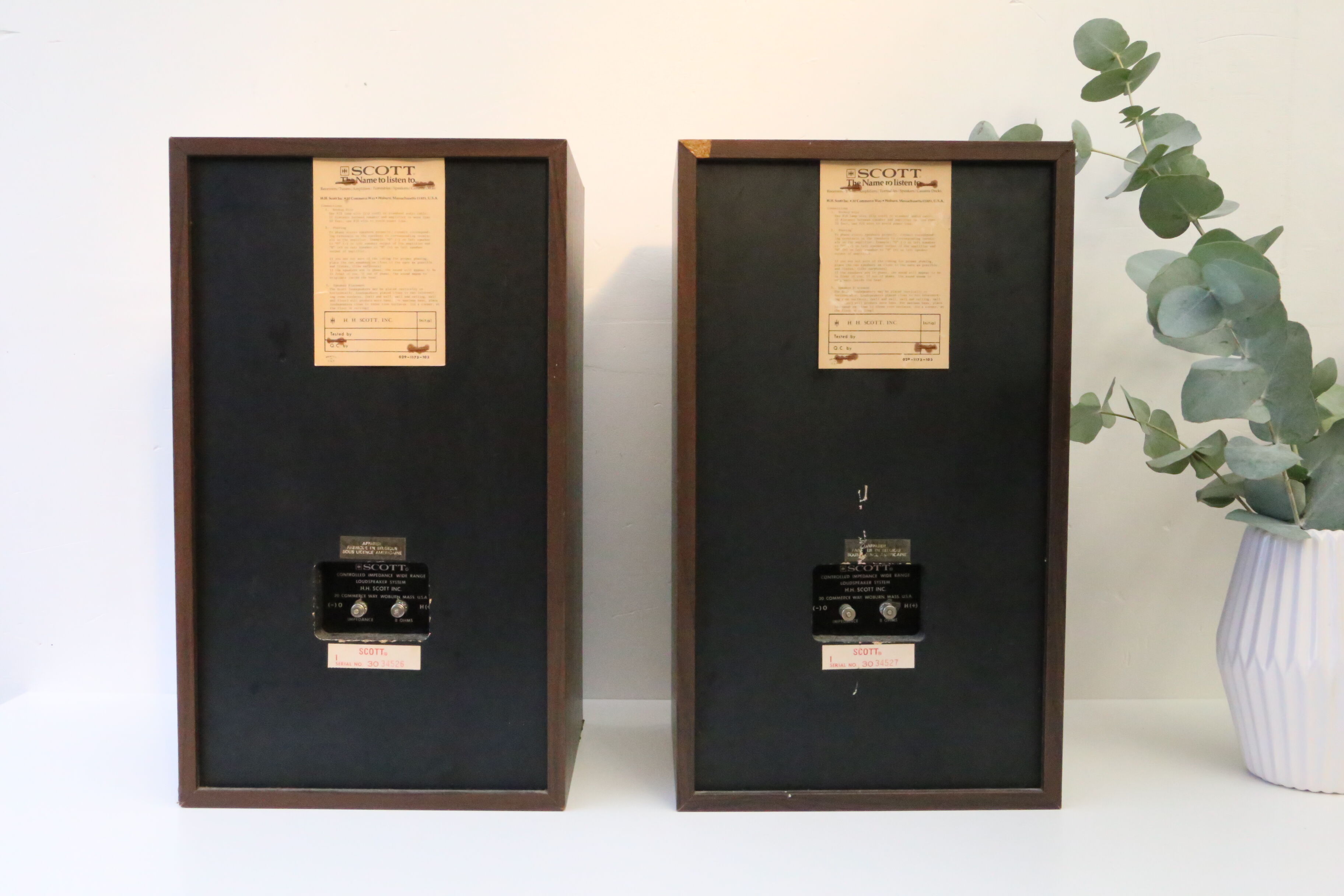 Scott s176b acoustic speakers, real vintage, made in Belgium