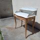 Table de toilette, plateau marbre