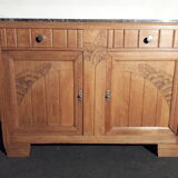 Art deco buffet on marble