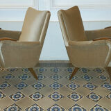 Pairs of armcchairs Danish 50/60s Arno Votteler knoll