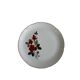 Plate with red roses Moulin des Loups