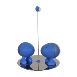 Set and pepper Alessi, model blue Lilliput of Stefano Giovannoni