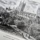 La cathédrale de Canterbury, illustration imprimée en 1879.