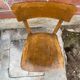 Antique bistrot chair luterma raw wood scandinavian vintage
