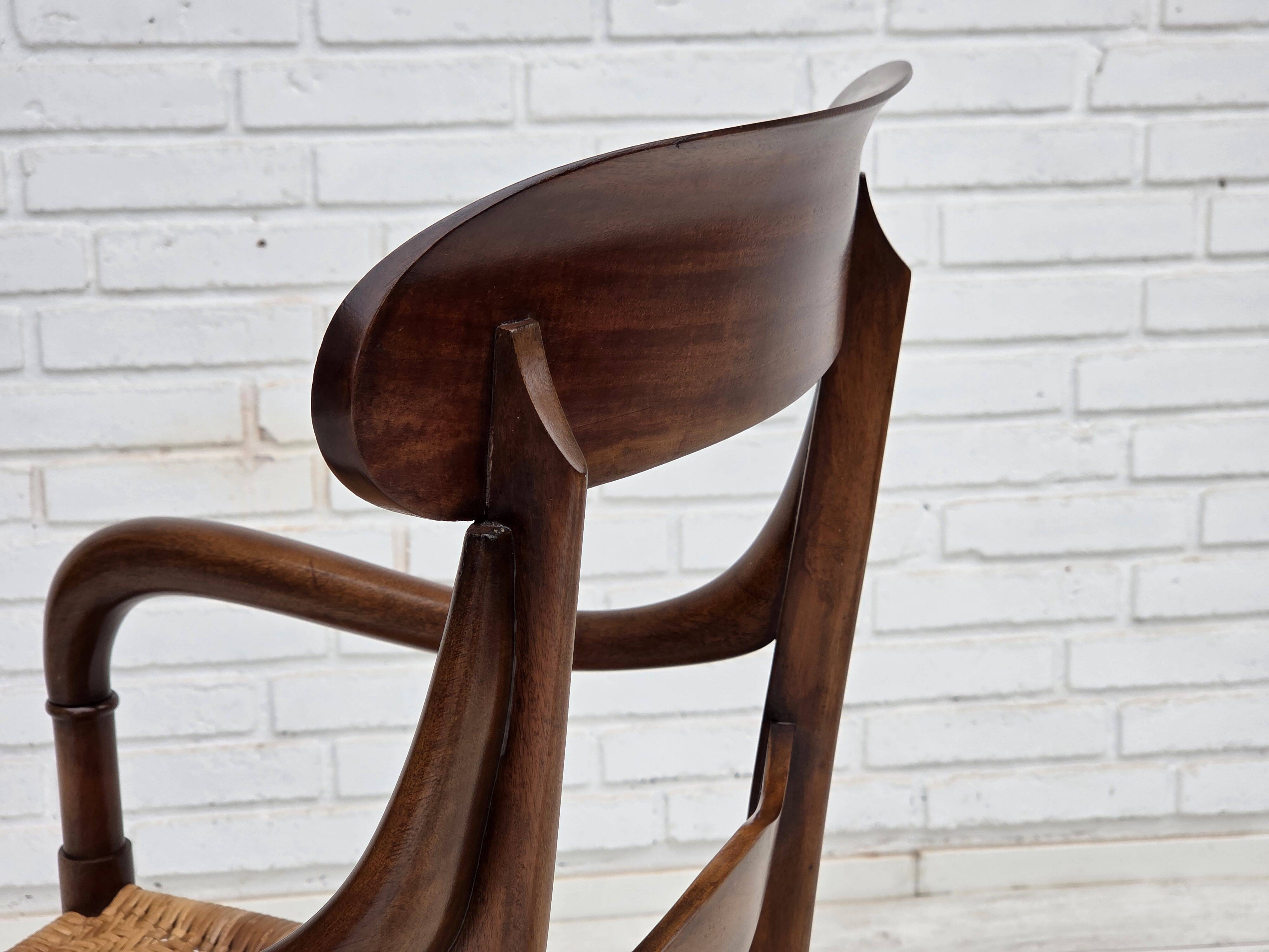 1970s, Italian design by Fratelli Levaggi, 2 armchairs, model "Campanino".