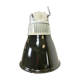 Black enamel industrial pendant light, 1960