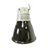Black enamel industrial pendant light, 1960