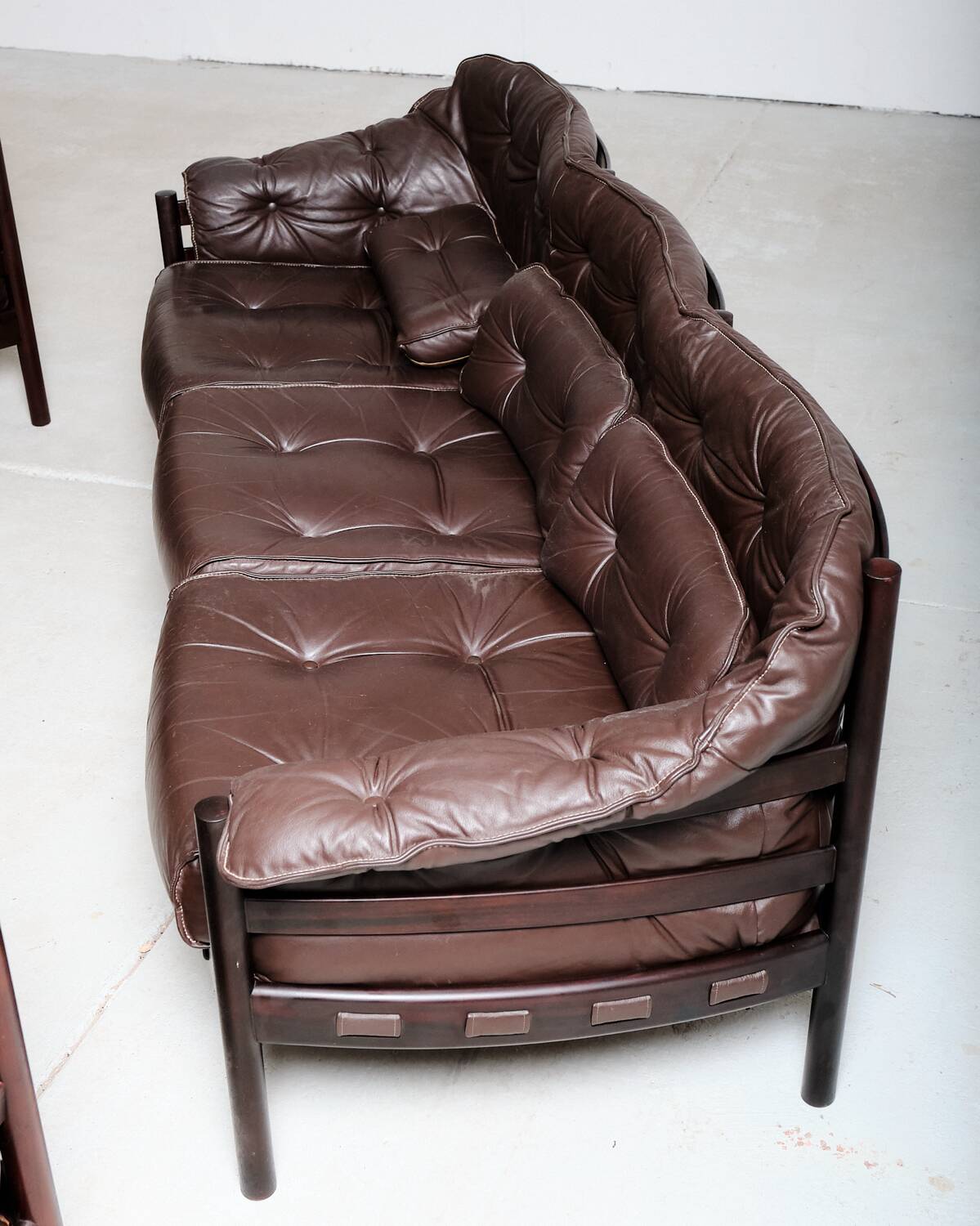 Canapé en cuir par Arne Norell pour Coja, Suède, années 1970