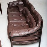 Canapé en cuir par Arne Norell pour Coja, Suède, années 1970