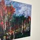 Swedish Oil on Panel – “Forest” by Claes Henrikson – Vintage & Framed