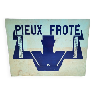 Plaque en tôle enseigne vintage industrielle