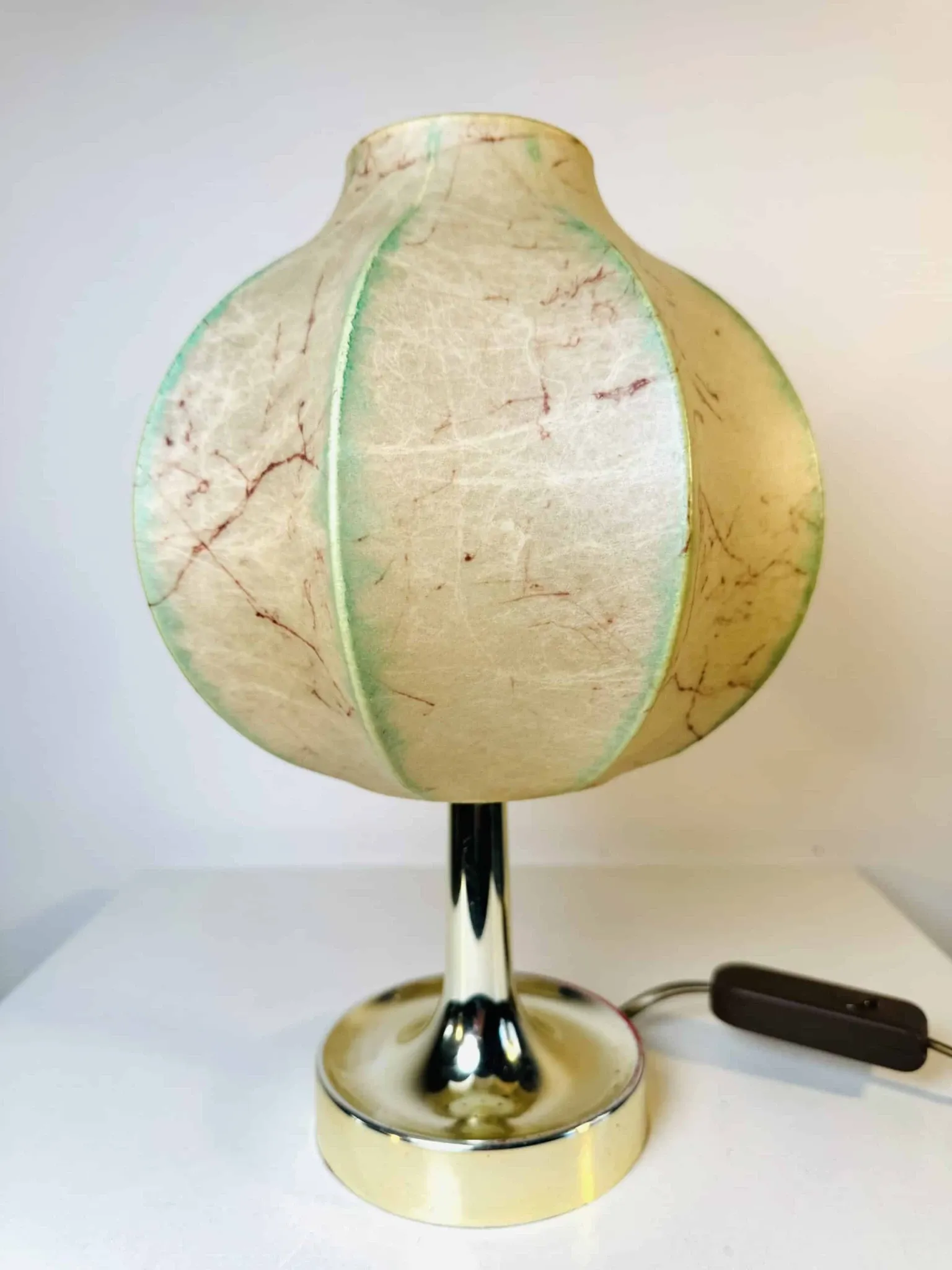 Cocoon Table Lamp By Friedel Wauer For Goldkant Leuchten, Germany, Circa 1960S/1970S