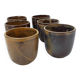 6 stoneware cups