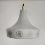 Scandinavian opaline chandelier from the 60s
