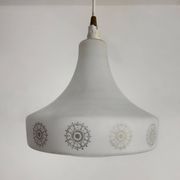Scandinavian opaline chandelier from the 60s