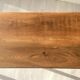 Restored antique coffee table – Natural oak and cream legs