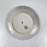 Set de 2 plats en céramique peint à la main motif fleurs