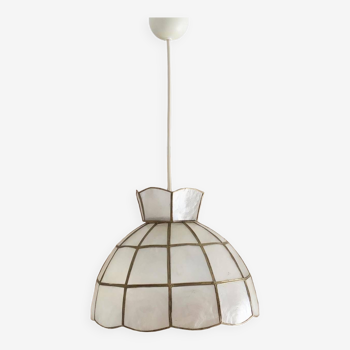 Vintage mother-of-pearl pendant light