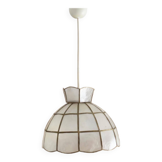 Vintage mother-of-pearl pendant light