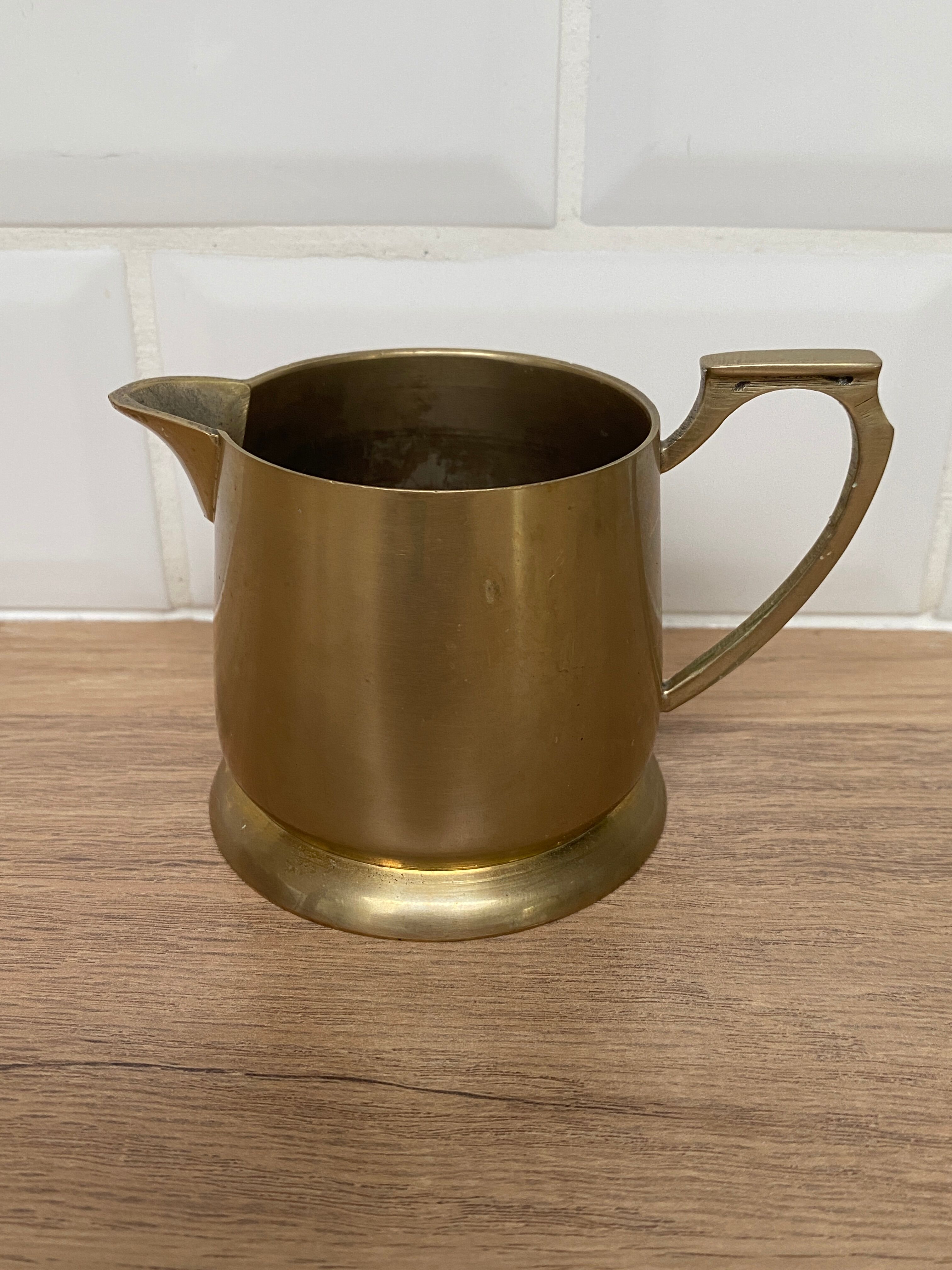Small brass pitcher