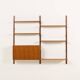 Poul Cadovius shelving unit with a desk in walnut for Cado, 1960s