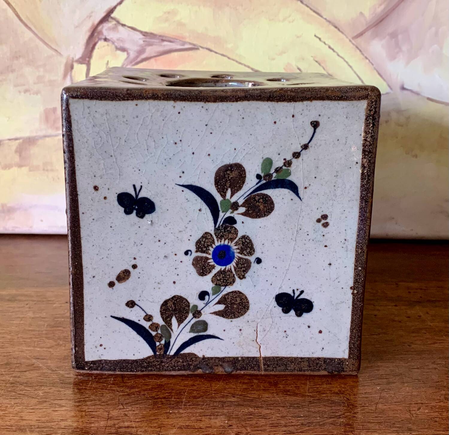 70s flower spike vase