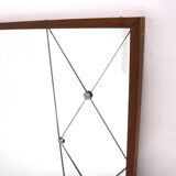 Miroir scandinave en teck, Glas & Trä, Suède, 1960, 122x82cm