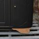 Art Deco buffet with 3 doors in black – Original marble