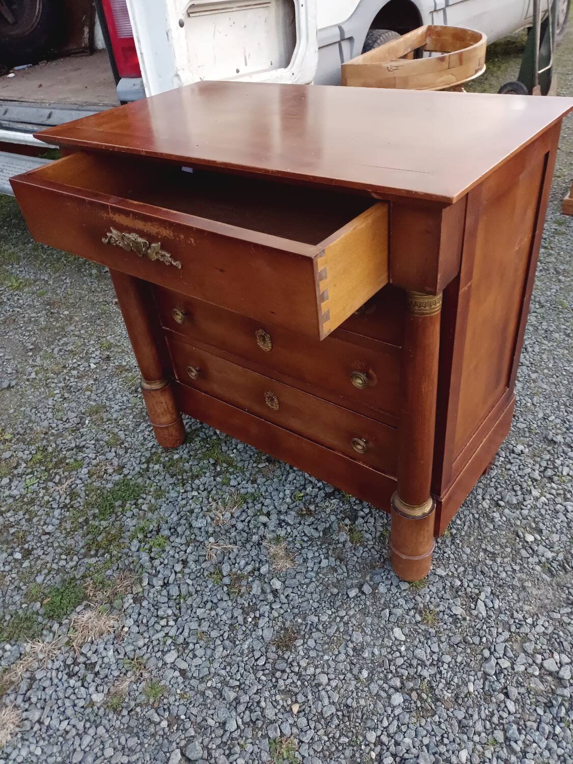 Empire style chest of drawers