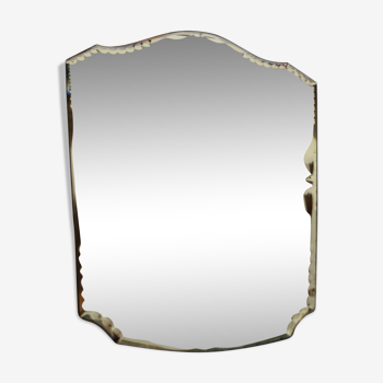 Bevelled art deco mirror 31x40cm