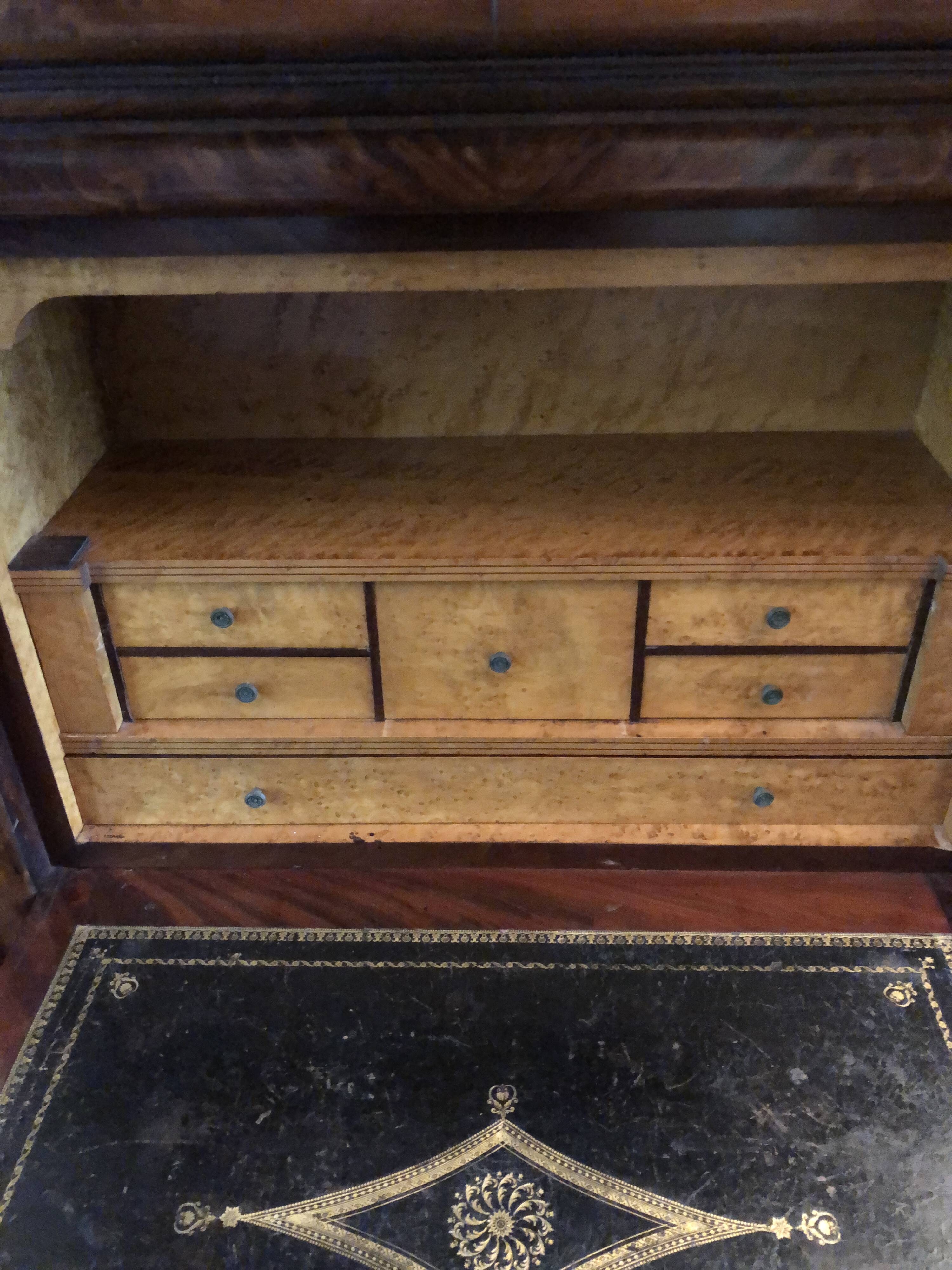 LOUIS PHILIPPE PERIOD MAHOGANY SECRETARY