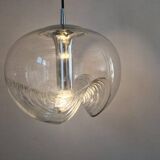 Midcentury Pendant "Wave" by Koch and Lowy for Peill & Putzler, 1960s