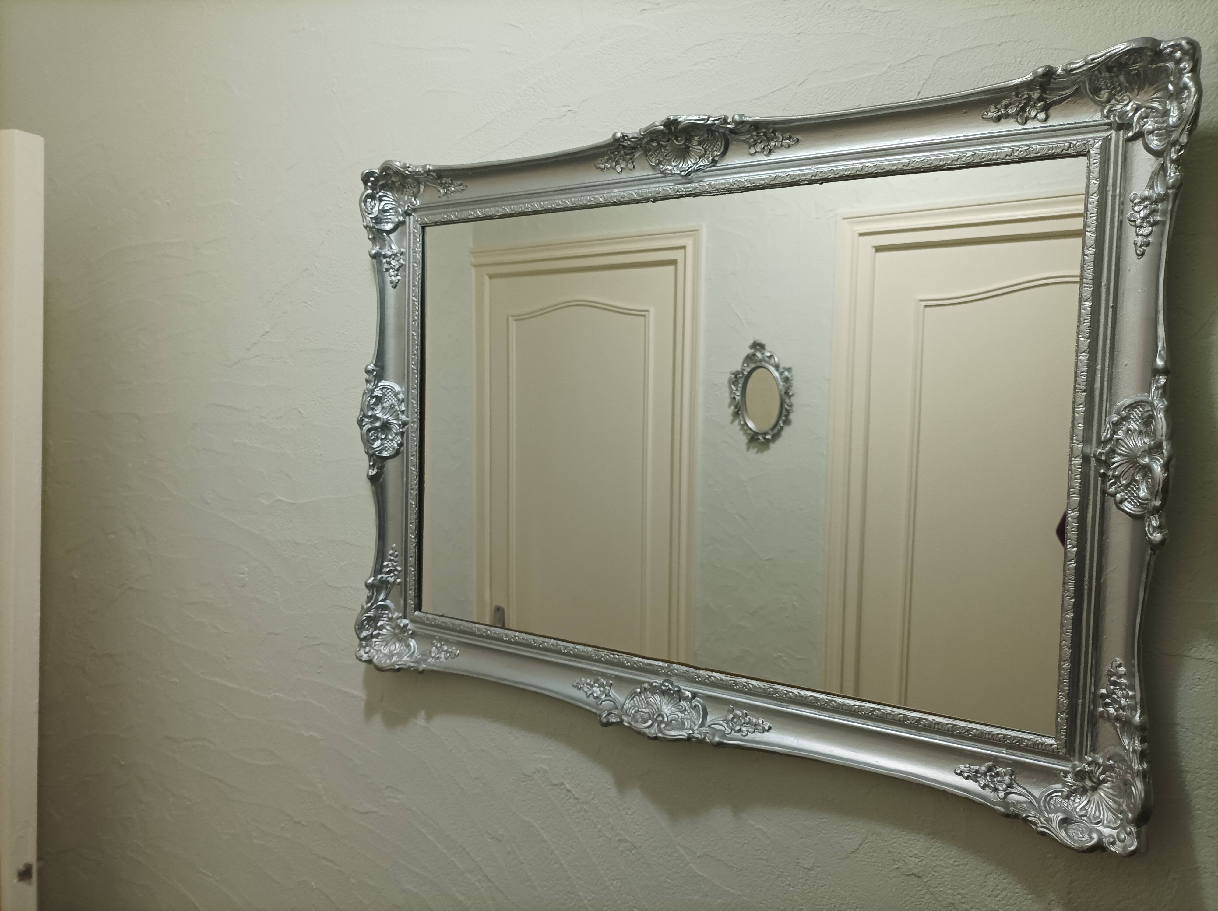 Miroir rectangulaire couleur argent
