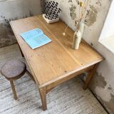 Oak desk with spindle legs, 1950s