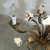 Flower wreath chandelier, 60s