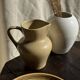 Small beige stoneware jug H14 L15