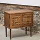 Brutalist two-door bedside table