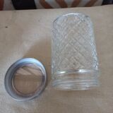 Set of 5 transparent glass jars