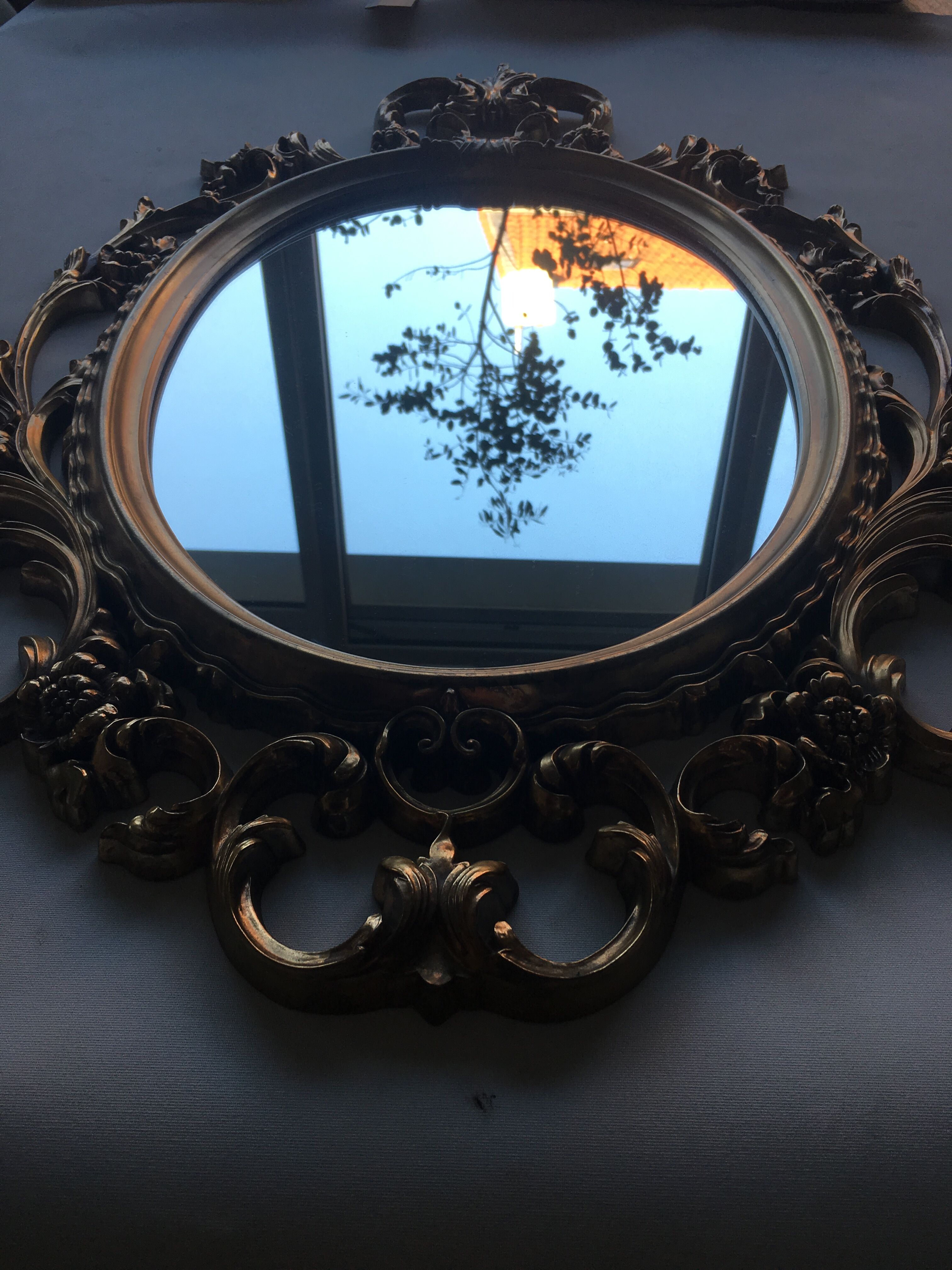 Old baroque mirror 52x83cm