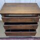 Late 19th century English oak chest of drawers