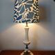 Alabaster lamp with gilding and seashells