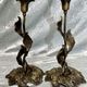 Pair of bronze candle holders from the art nouveau period 1900
