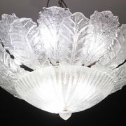 Verona, Large Size Murano Clear trasparent Vintage Glass Ceiling Light, 197