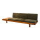 Pierre Chapo. "L09" three-seater bench in blonde elm. 1990s.