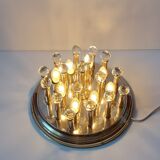 Brass plafond with Swarovski crystals, 1970s